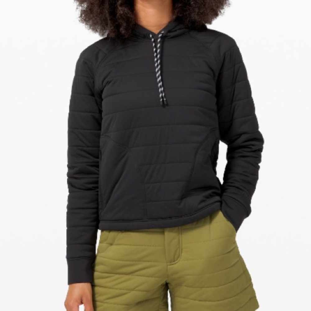 Lululemon dynamic movement hoodie in black size 4